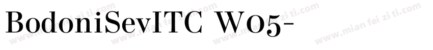 BodoniSevITC W05字体转换